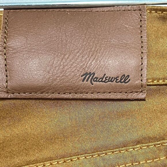 NWT Madewell High Rise Skinny Modal Stretch Slimming Mustard Pants Sz 25 - Picture 9 of 9